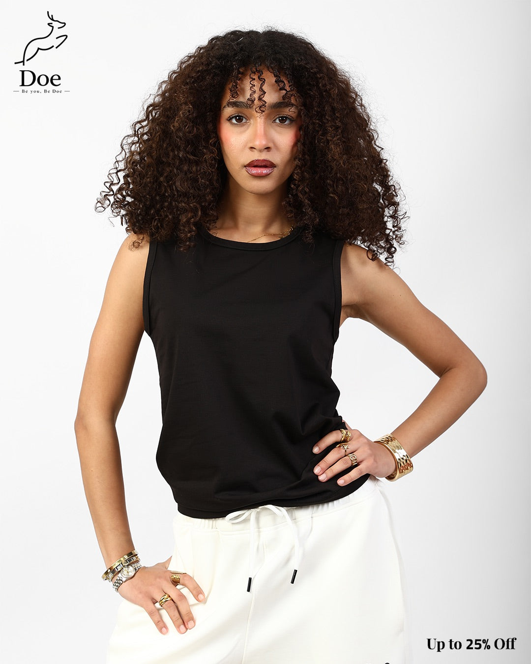Basic Cut Tank in pure imported cotton – Doe Wear – photo 1