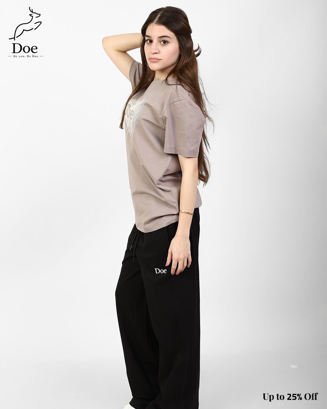 Doe Embroidered Short-Sleeve Tee in pure imported cotton – Doe Wear – photo 6