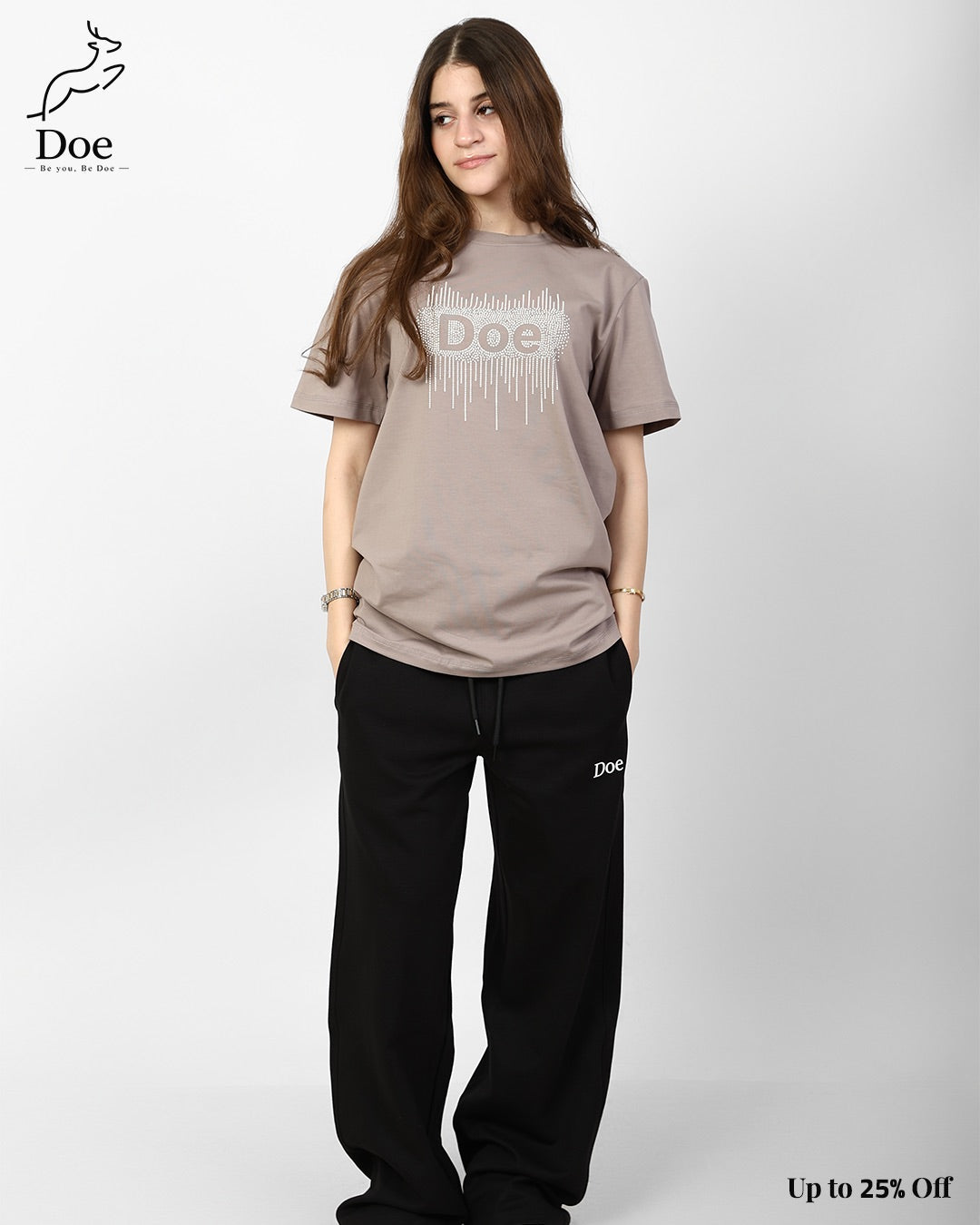 Doe Embroidered Short-Sleeve Tee in pure imported cotton – Doe Wear – photo 7