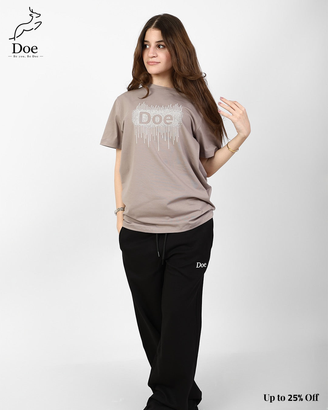 Doe Embroidered Short-Sleeve Tee in pure imported cotton – Doe Wear – photo 9