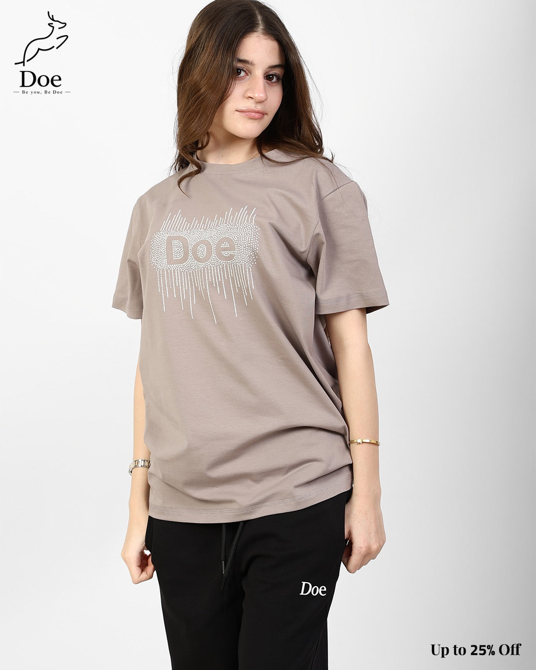 Doe Embroidered Short-Sleeve Tee in pure imported cotton – Doe Wear – photo 10