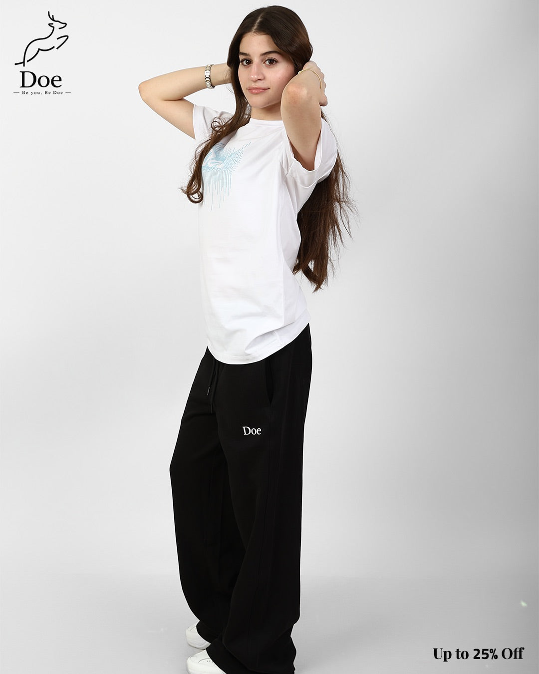 Doe Embroidered Short-Sleeve Tee in pure imported cotton – Doe Wear – photo 14