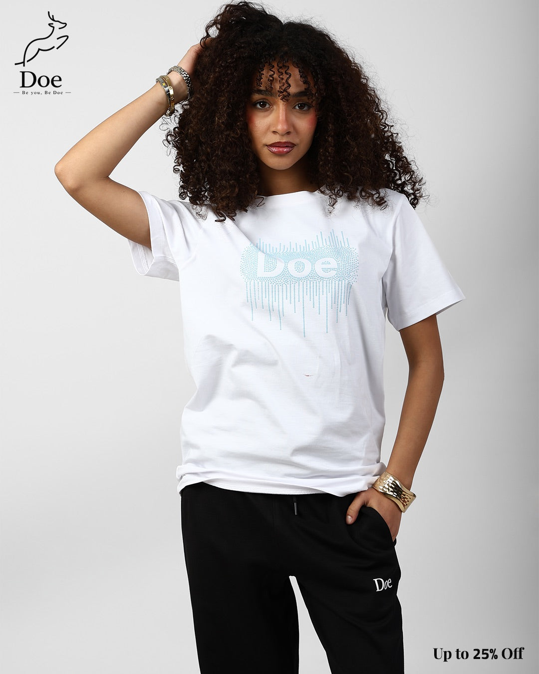 Doe Embroidered Short-Sleeve Tee in pure imported cotton – Doe Wear – photo 15