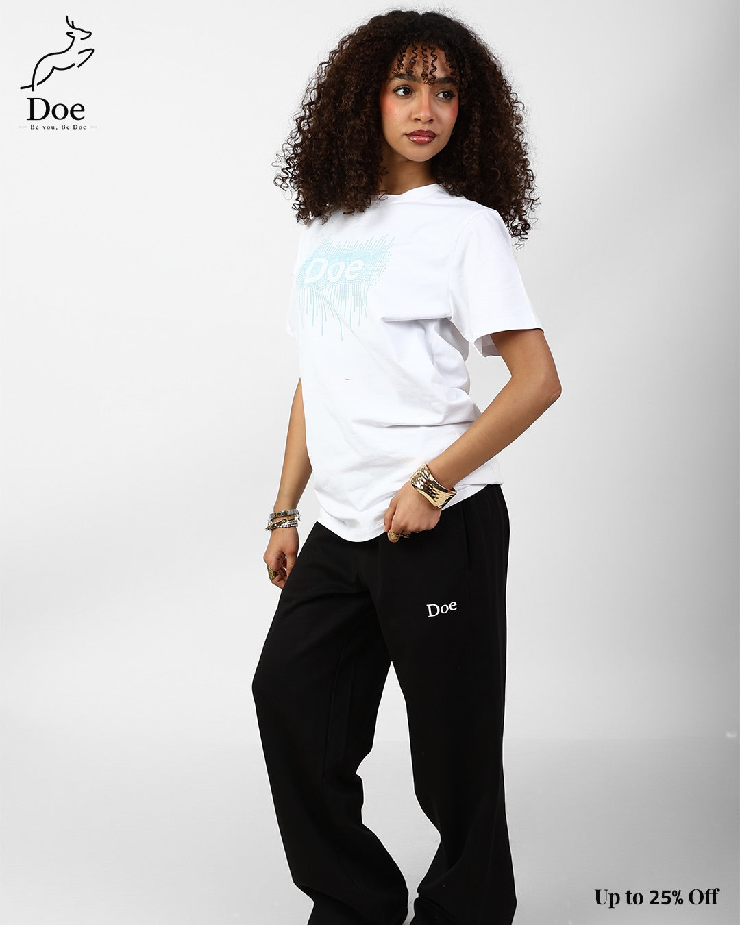 Doe Embroidered Short-Sleeve Tee in pure imported cotton – Doe Wear – photo 17