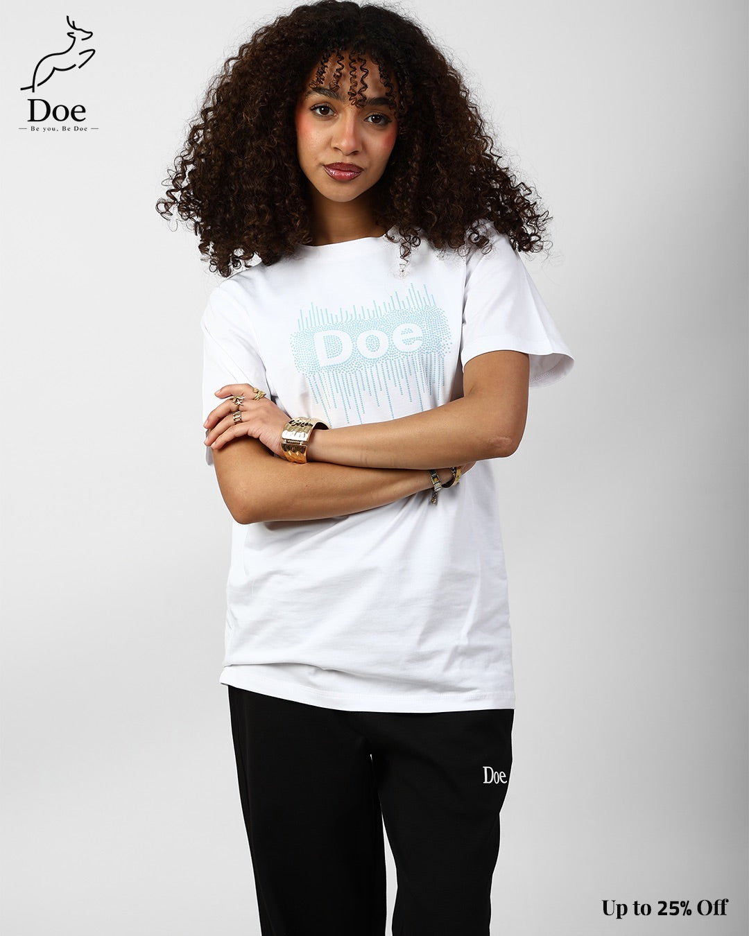 Doe Embroidered Short-Sleeve Tee in pure imported cotton – Doe Wear – photo 18