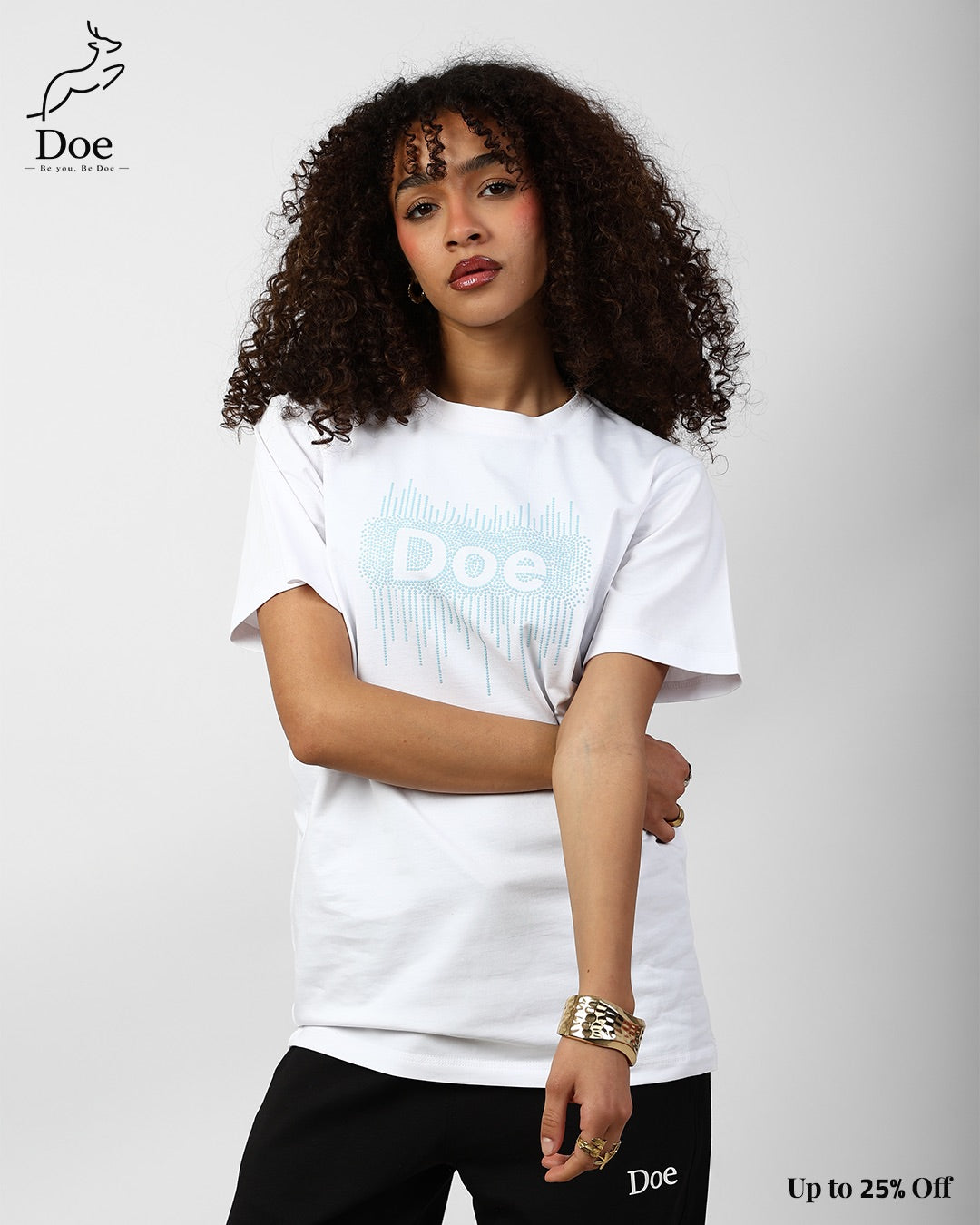 Doe Embroidered Short-Sleeve Tee in pure imported cotton – Doe Wear – photo 19