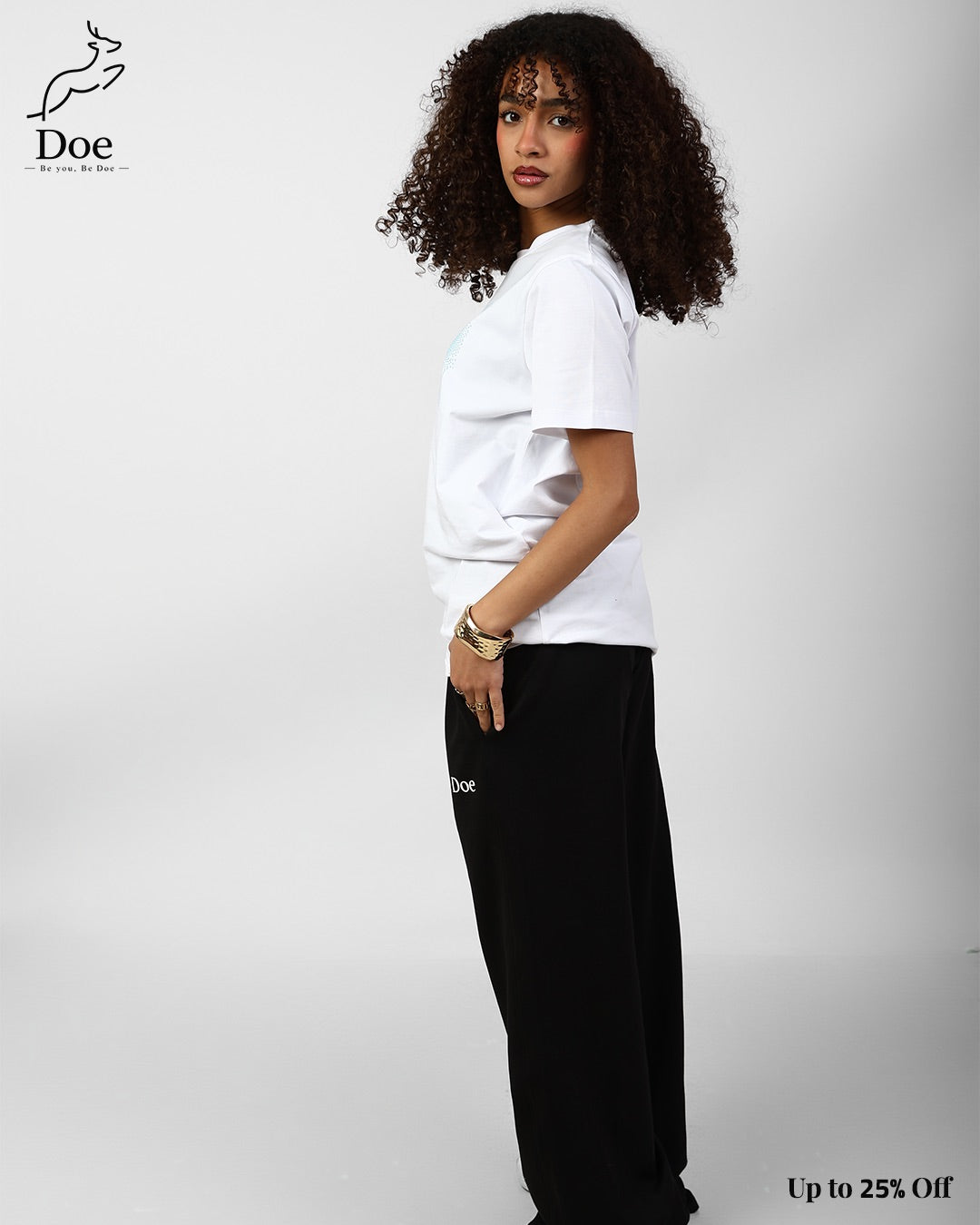 Doe Embroidered Short-Sleeve Tee in pure imported cotton – Doe Wear – photo 21