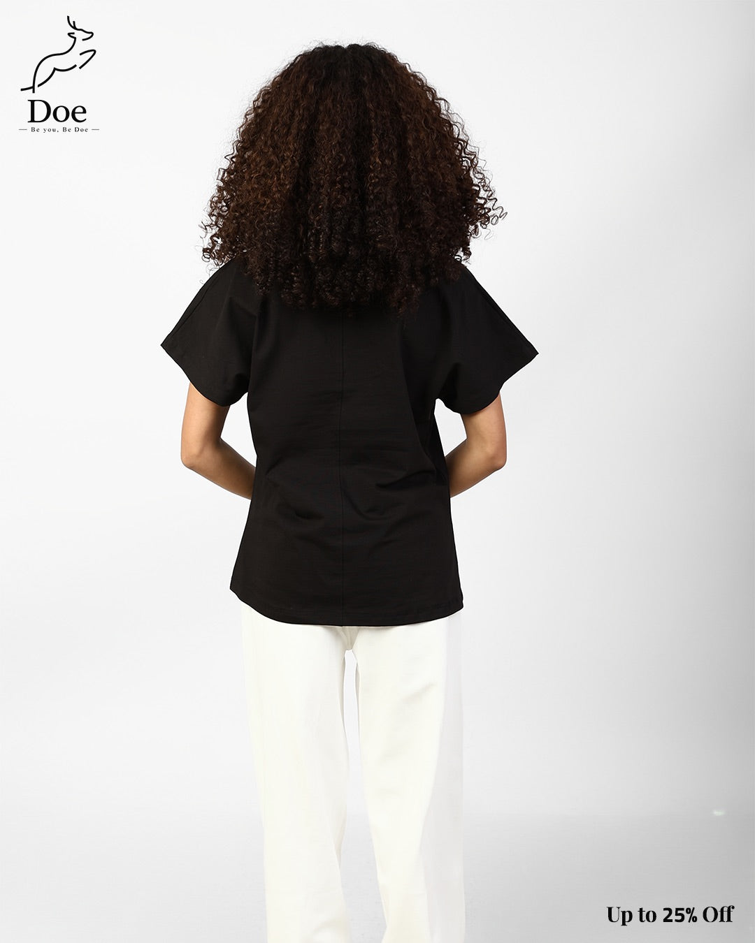 Basic Short-Sleeve Tee in pure imported cotton – Doe Wear – photo 4