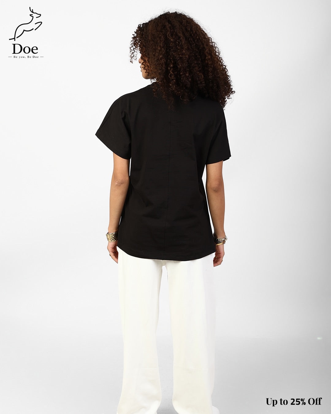Basic Short-Sleeve Tee in pure imported cotton – Doe Wear – photo 5