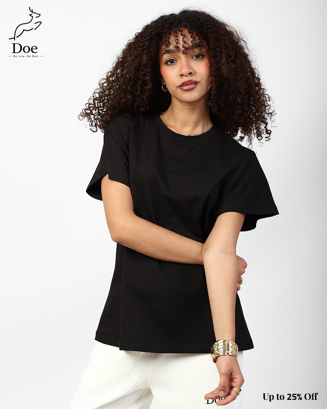 Basic Short-Sleeve Tee in pure imported cotton – Doe Wear – photo 6