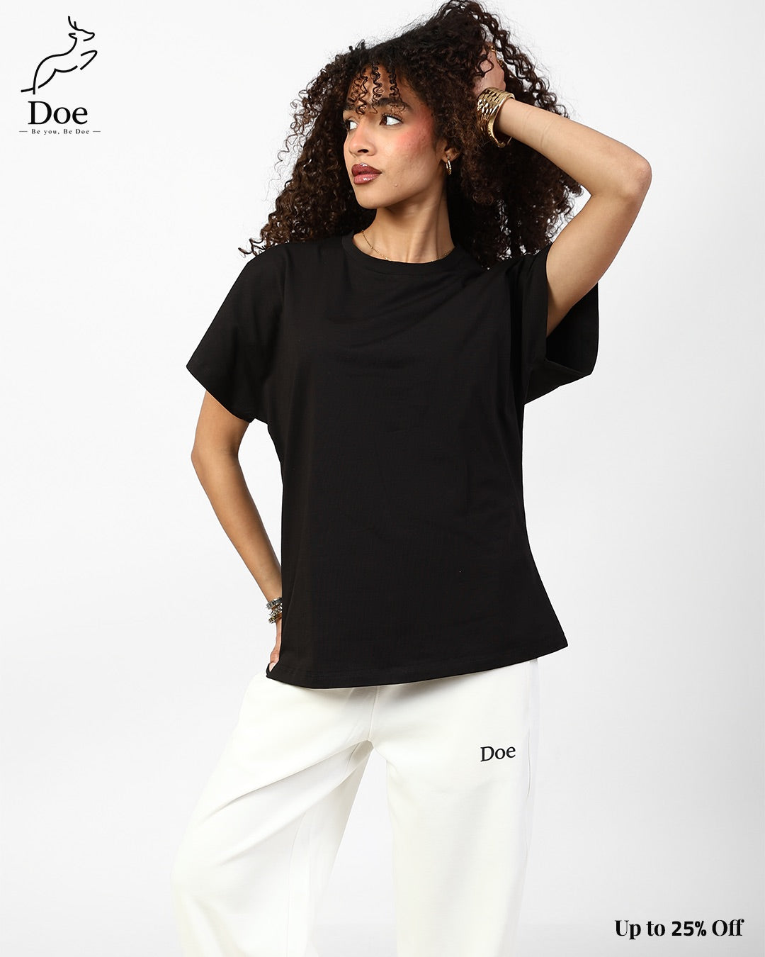Basic Short-Sleeve Tee in pure imported cotton – Doe Wear – photo 2