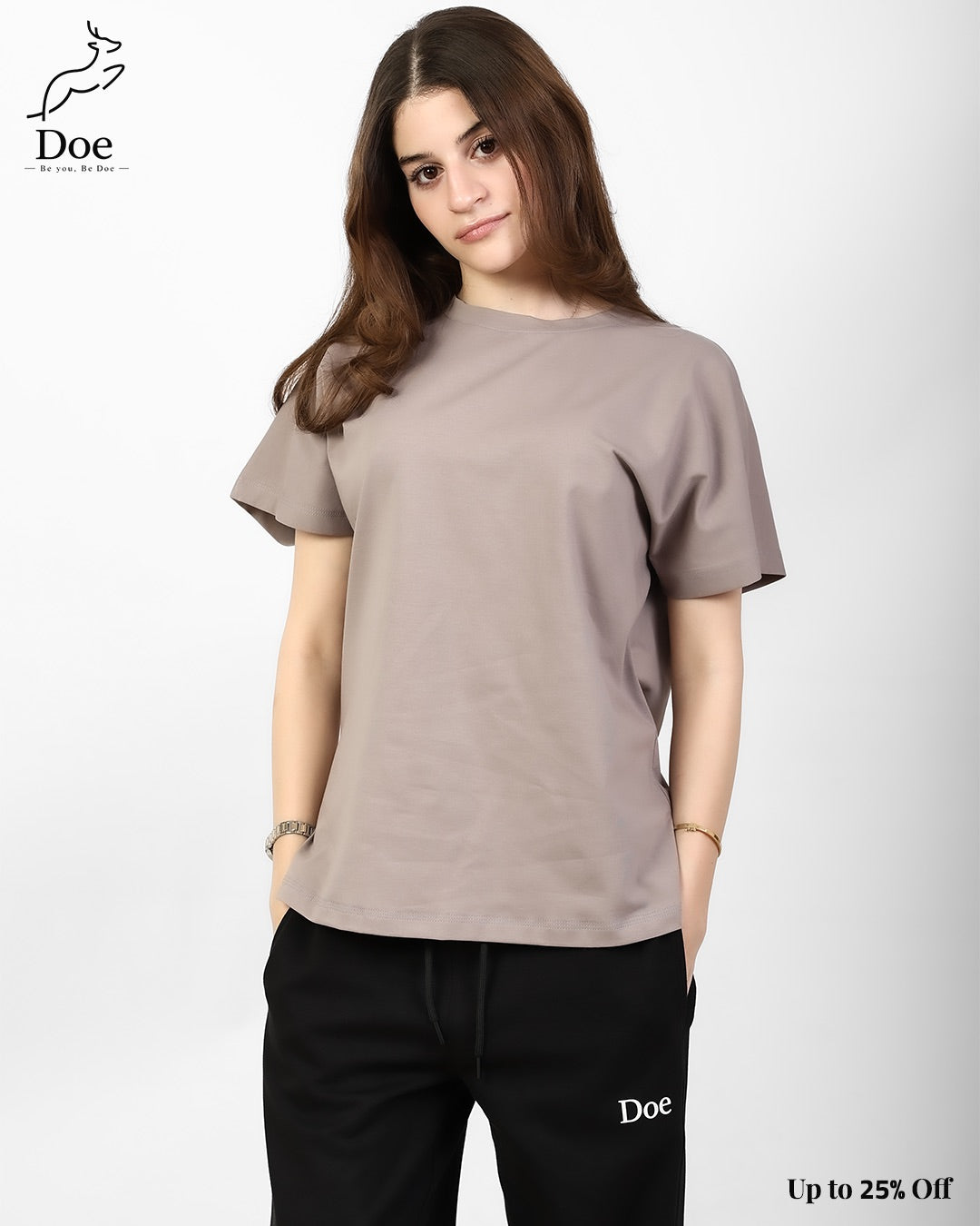 Basic Short-Sleeve Tee in pure imported cotton – Doe Wear – photo 12