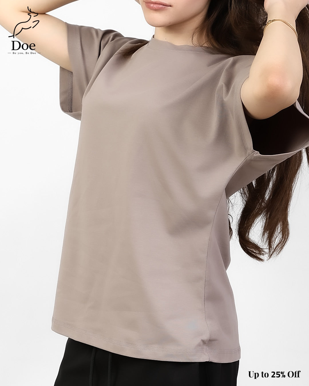 Basic Short-Sleeve Tee in pure imported cotton – Doe Wear – photo 14
