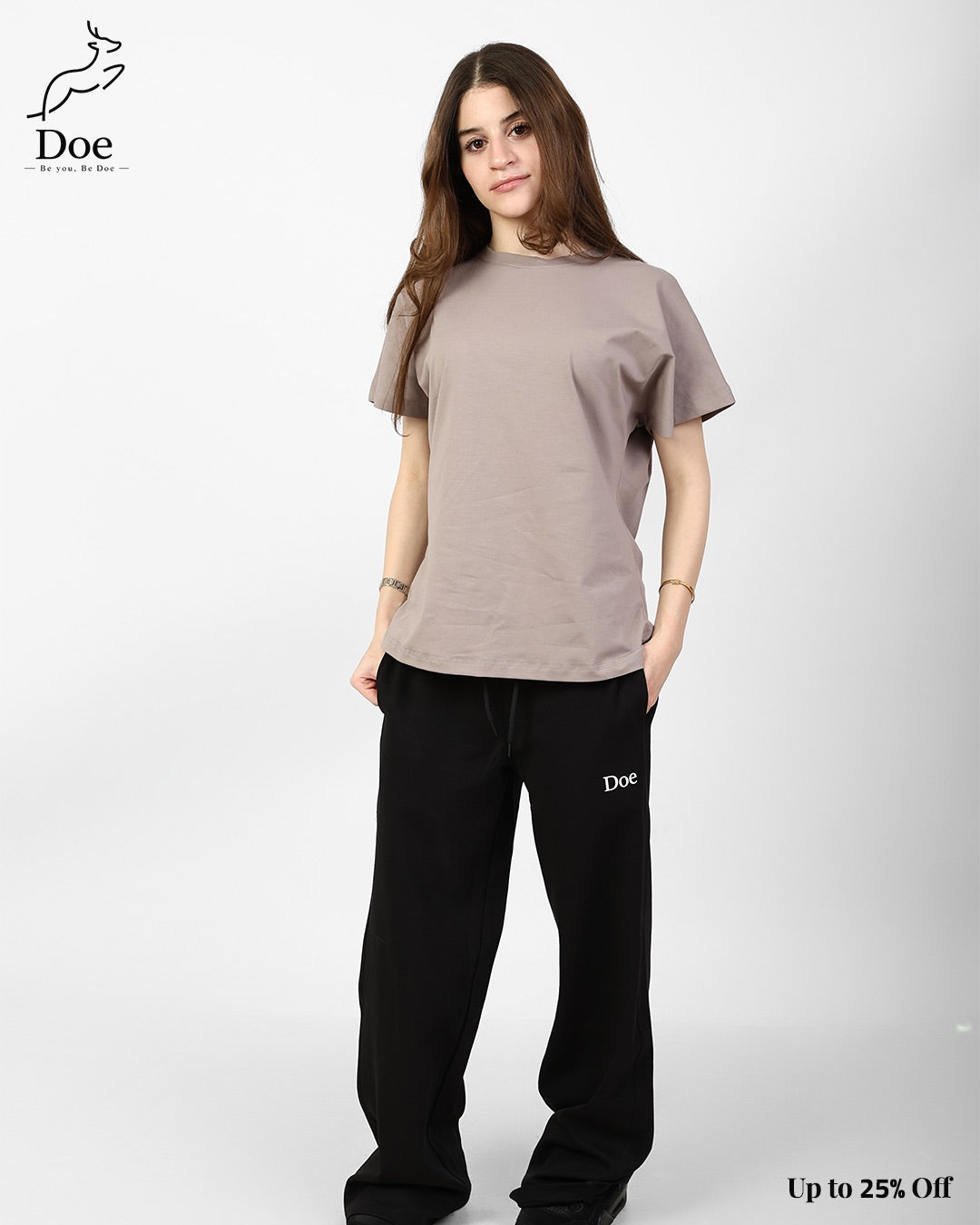 Basic Short-Sleeve Tee in pure imported cotton – Doe Wear – photo 3