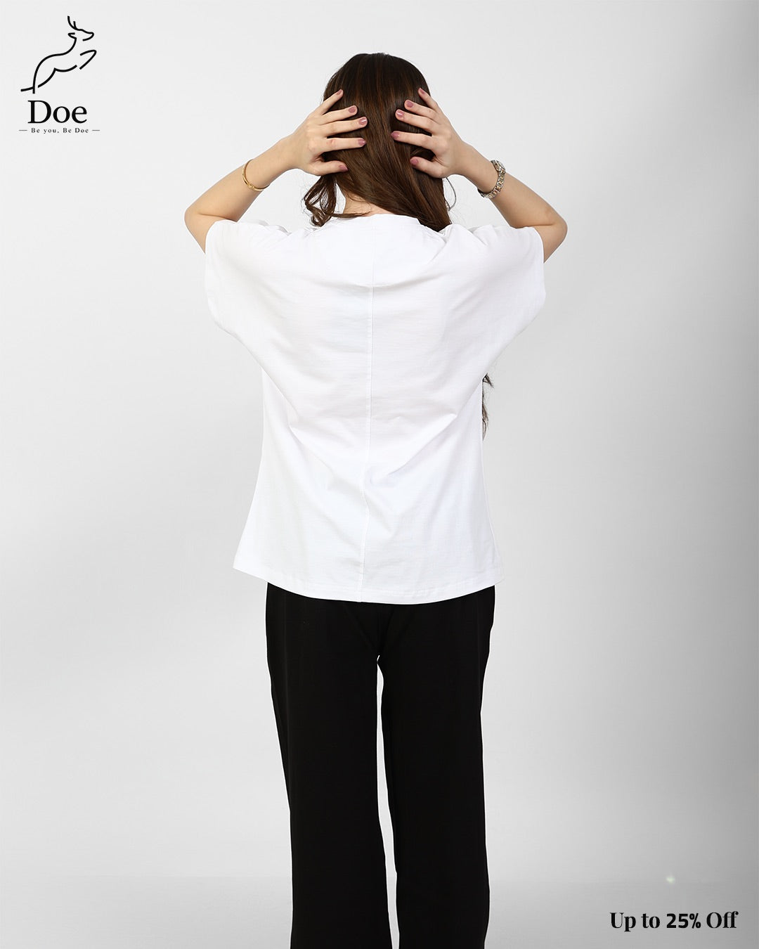Basic Short-Sleeve Tee in pure imported cotton – Doe Wear – photo 19