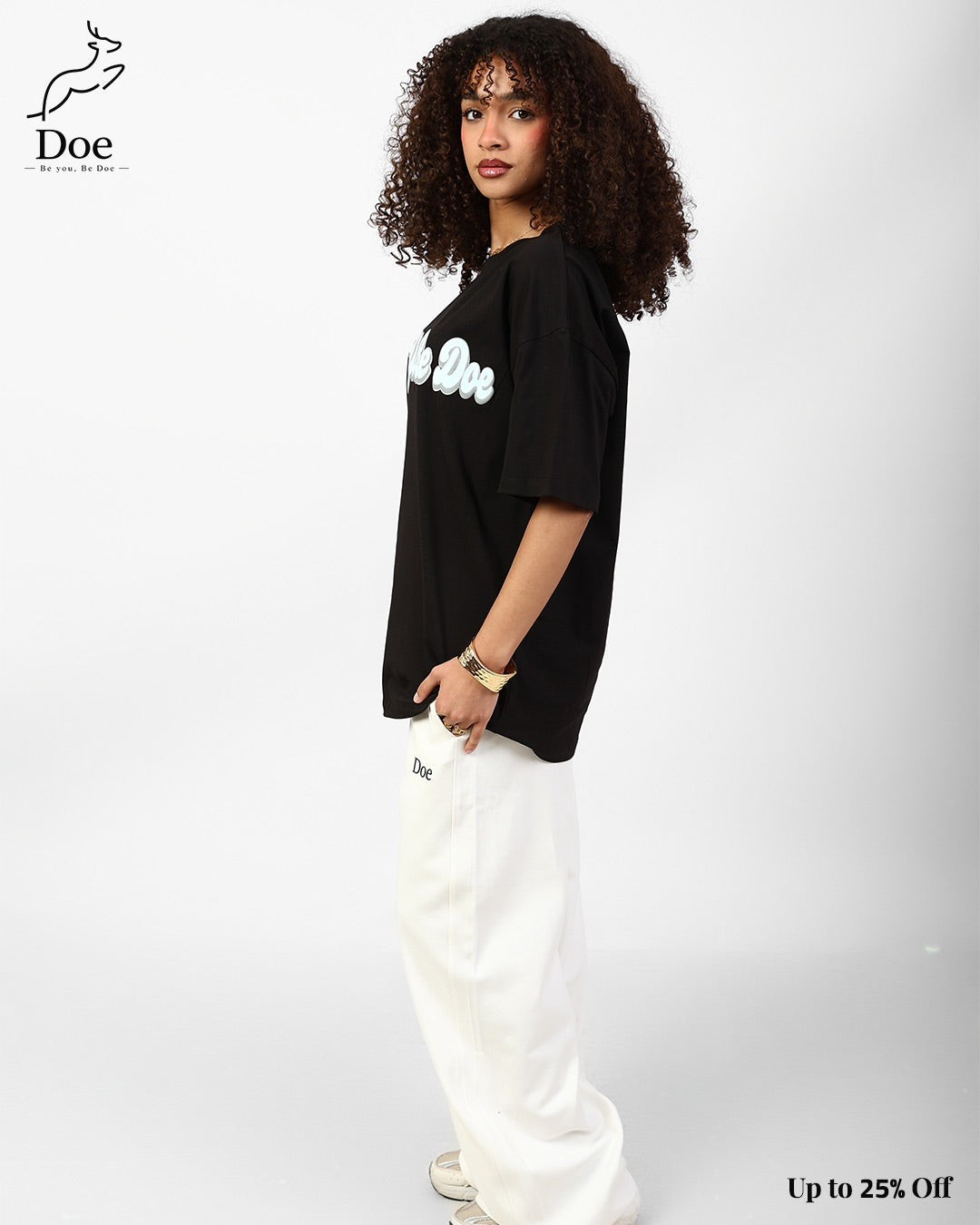 Be You Be Doe Oversized Tee in pure imported cotton – Doe Wear – photo 4