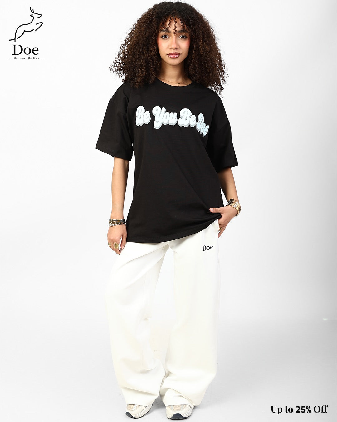 Be You Be Doe Oversized Tee in pure imported cotton – Doe Wear – photo 8