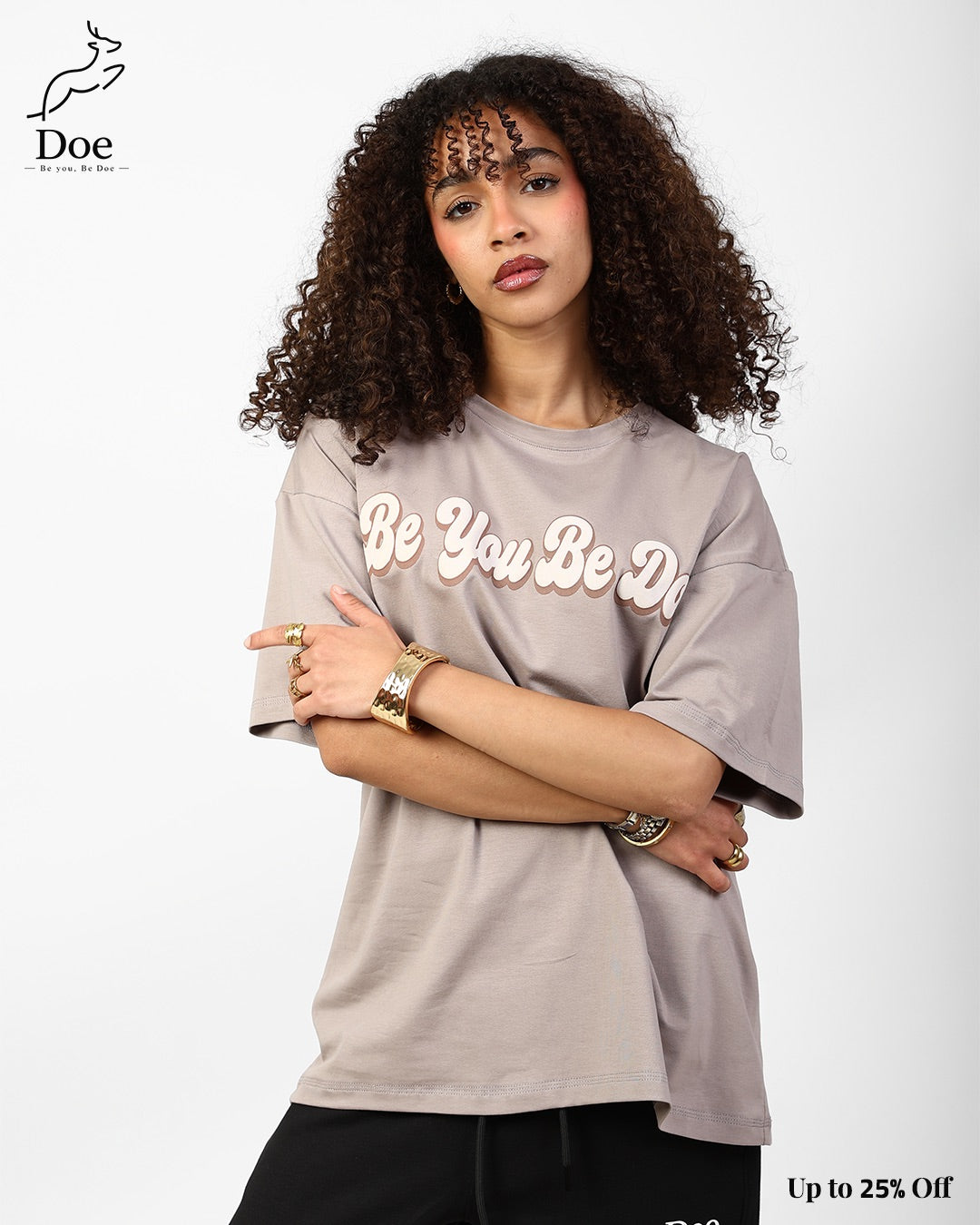 Be You Be Doe Oversized Tee in pure imported cotton – Doe Wear – photo 19