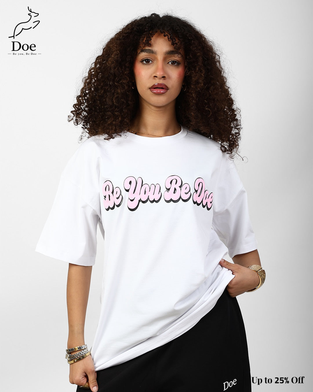 Be You Be Doe Oversized Tee in pure imported cotton – Doe Wear – photo 1